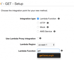 Ionic AWS full stack starter api setup lambda