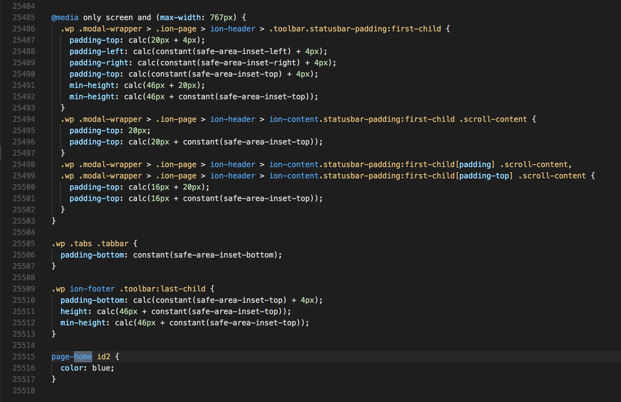 Ionic Build Process scss