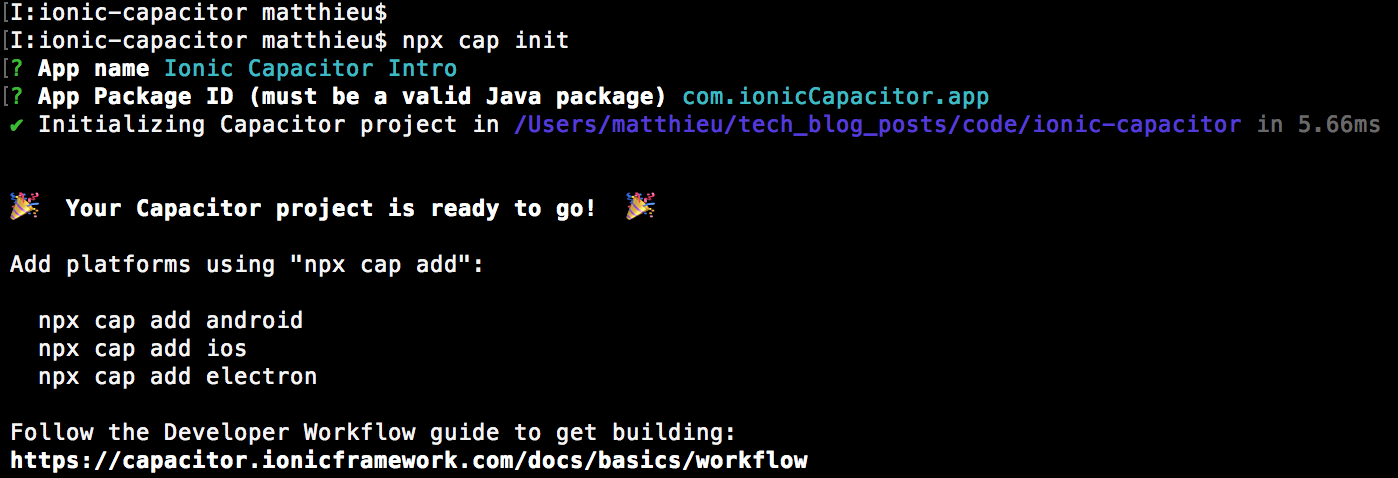 Ionic capacitor intro configuration