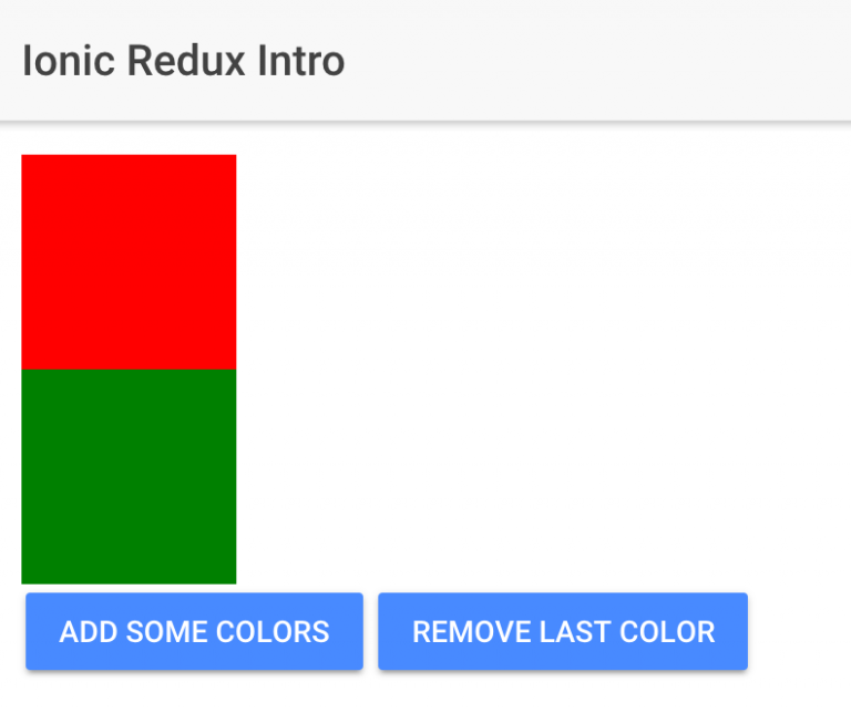 redux in ionic app intro load